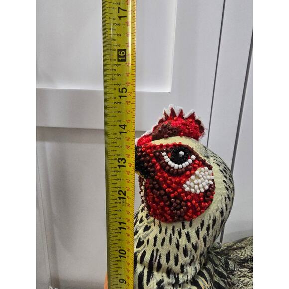 NWT John Derian for Target Chicken Pillow – Beaded Decorative Accent - Picture 16 of 16